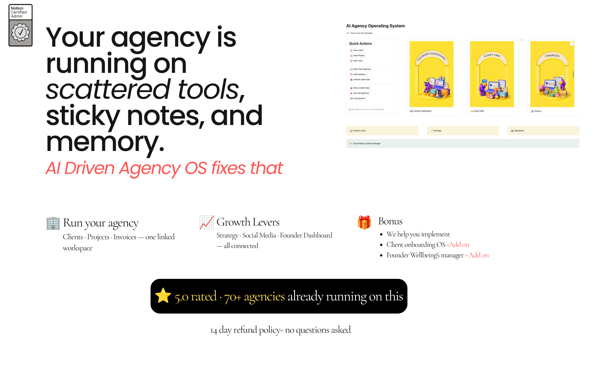 AI Driven Agency OS — full workspace view